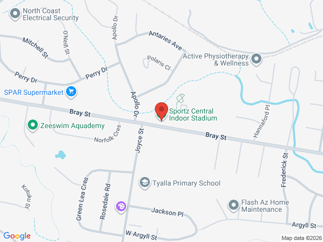 Map showing event location